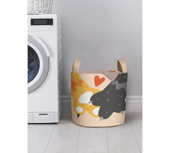 Изображение товара Корзина для хранения вещей JOYARTY Давай лапу 35x35 см gaba_422679_S