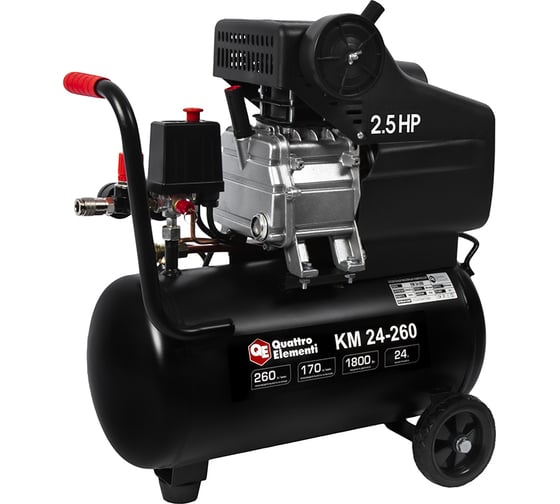 Изображение товара Поршневой масляный компрессор QUATTRO ELEMENTI KM 24-260 248-481