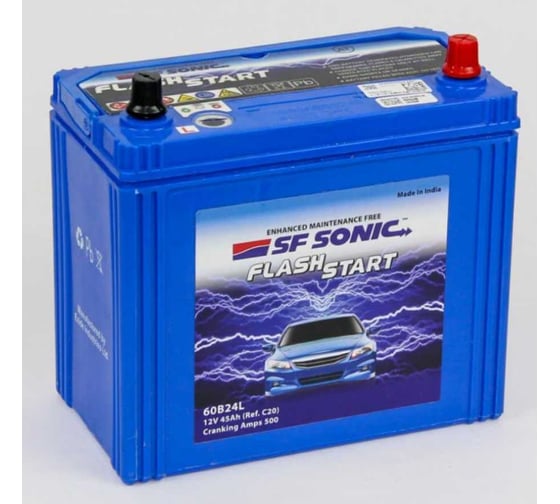 Изображение товара Автомобильный аккумулятор SF Sonic 6ст-45.0 (60b24l) FS-60B24L