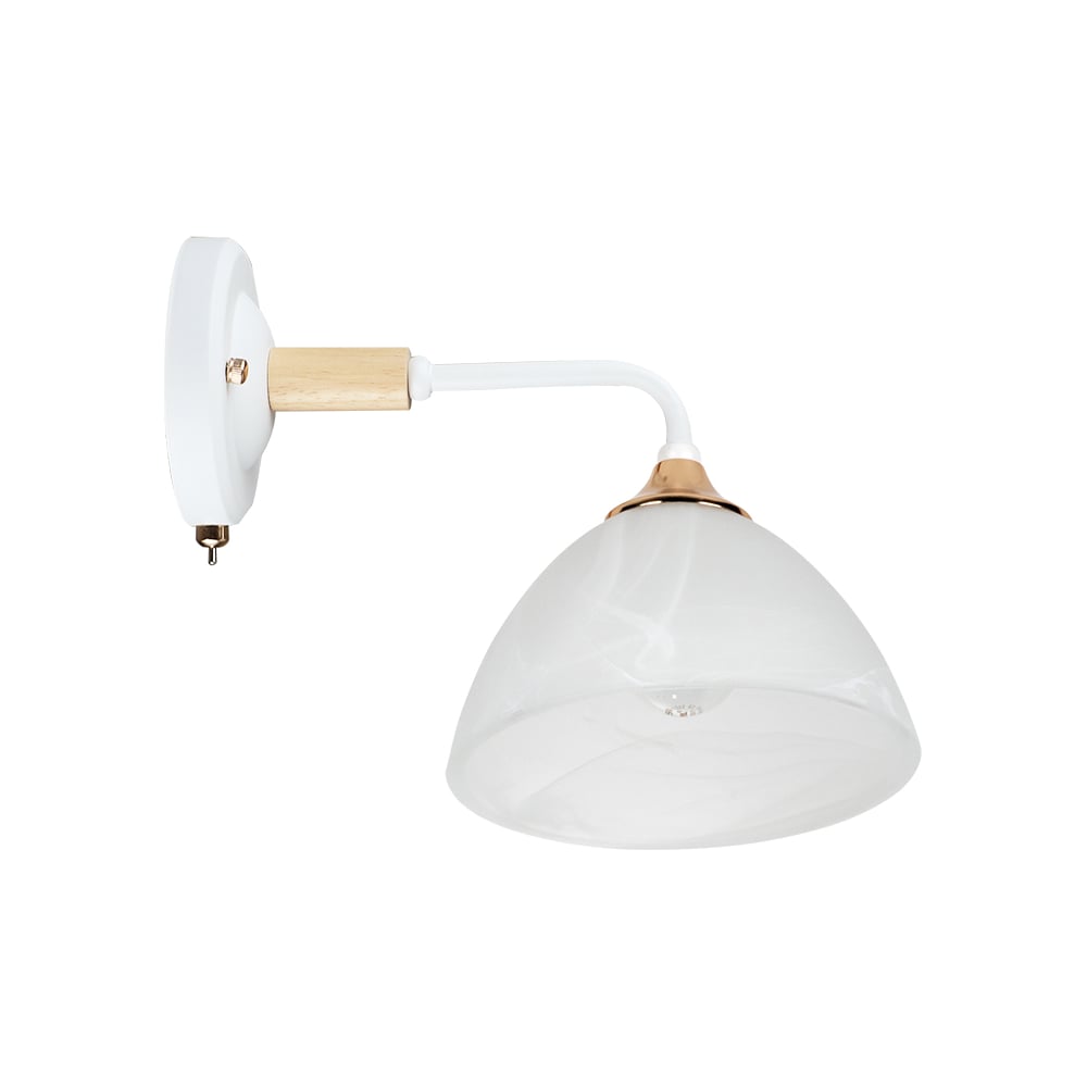 Изображение товара Настенный светильник ARTE LAMP Matthew A5032AP-1BR белый современный дизайн