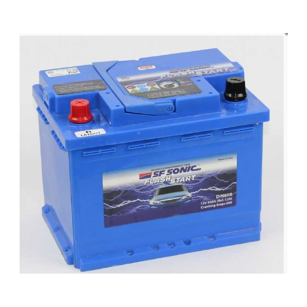 Изображение товара Автомобильный аккумулятор SF Sonic 6ст-60.1 FS-DIN60R 12В 60Ач высокие пусковые характеристики