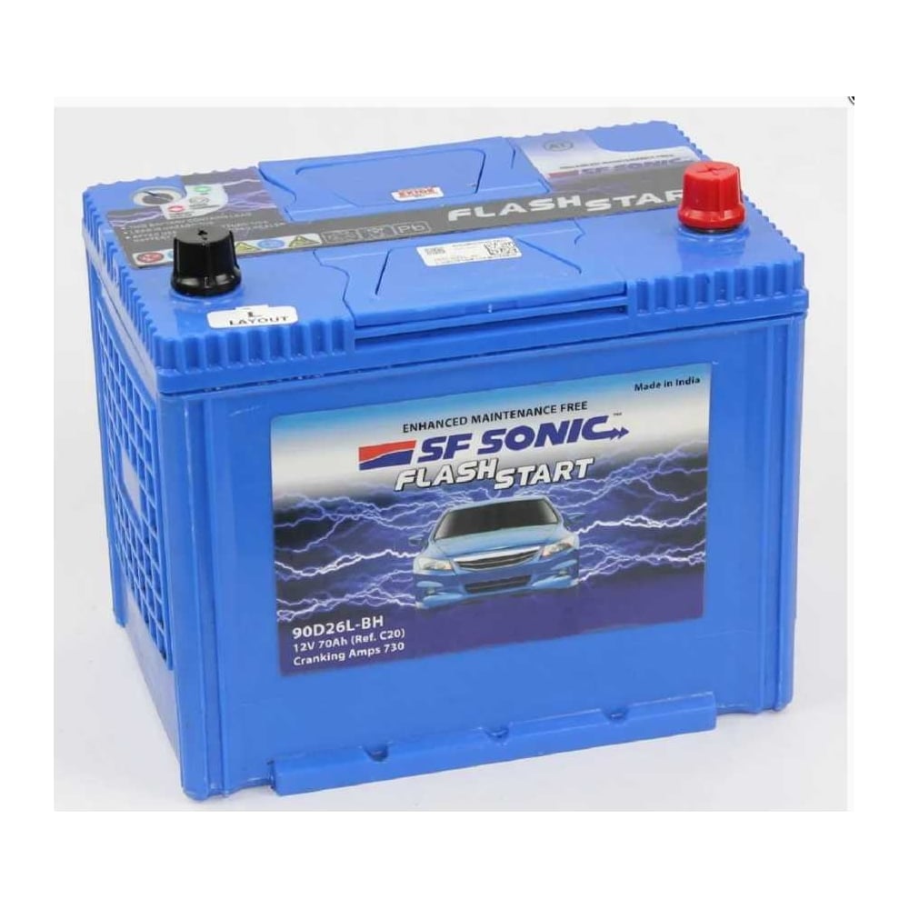 Изображение товара Автомобильный аккумулятор SF Sonic 6ст-70.0 12 В 70 А*ч L26