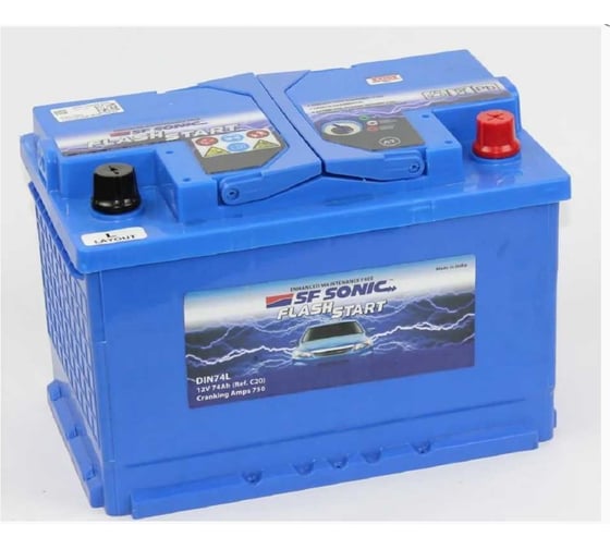 Изображение товара Автомобильный аккумулятор SF Sonic 6ст-74.0 FS-DIN74L