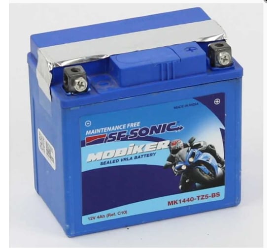 Изображение товара Аккумулятор SF Sonic Mobiker 12v/4ач (tz5-bs) MK1440-TZ5-BS
