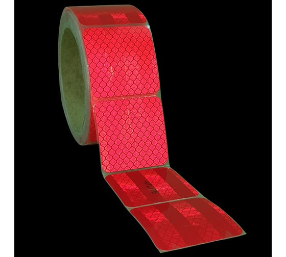 Изображение товара Световозвращающая сегментированная лента для тентов RTLITE RT-V104 50 мм х 10 м, красная RT-V104SR10