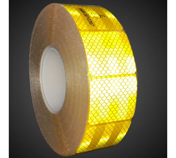Изображение товара Лента световозвращающая сегментированная для тентов RT-V104 50 мм х 50 м, жёлтая RTLITE RT-V104SY