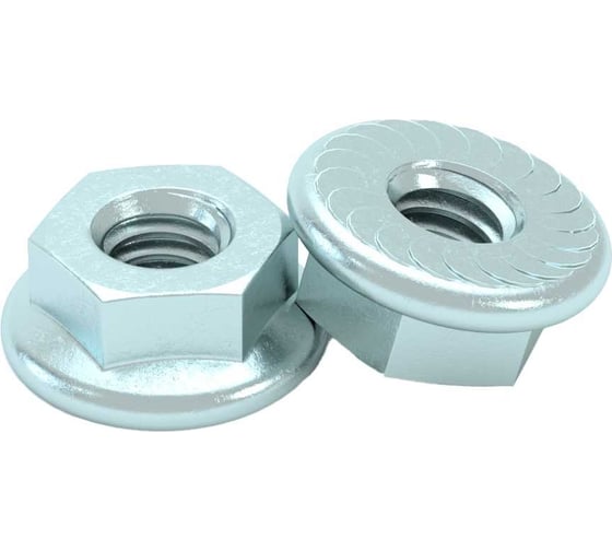 Изображение товара Специальная гайка с фланцем Система КМ М6 DIN 6923 упаковка 400 шт. LO0685 GS6