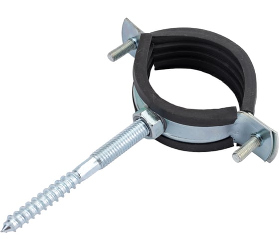 Изображение товара Металлический хомут Политэк 1 1/2" (44-50) в комплекте 35000112