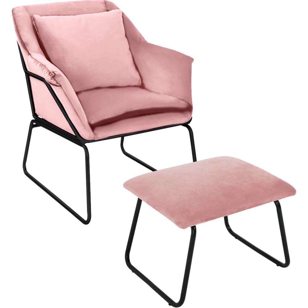 Комплект кресло и оттоманка BRADEX комплект bradex кресло eames lounge chair и оттоманка eames lounge chair бежевая fr 0596