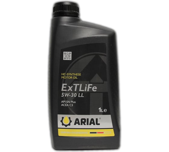 Изображение товара Моторное масло ARIAL ExTLiFe 5W-30, LL, 1 л AR001053020