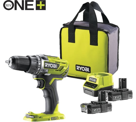 Изображение товара Дрель-шуруповерт Ryobi ONE+ R18DD3-220S 5133003348