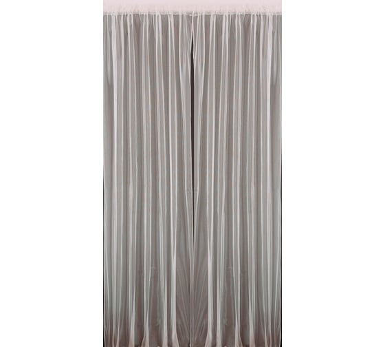 Изображение товара Комплект штор лотта на шторной ленте Гуд ЛАКК 2 полотна, 145x280, белый 23ШС8-1-КВ