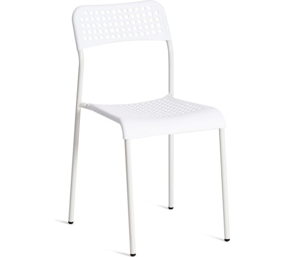 Изображение товара Стул Tetchair adde mod. c-049, 1 шт., металл/пластик, 39x49x78 см, white (белый) 19798