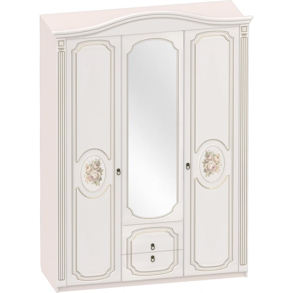 Изображение товара 3-х дверный шкаф Мебельград Верона для спальни кофе/капучино