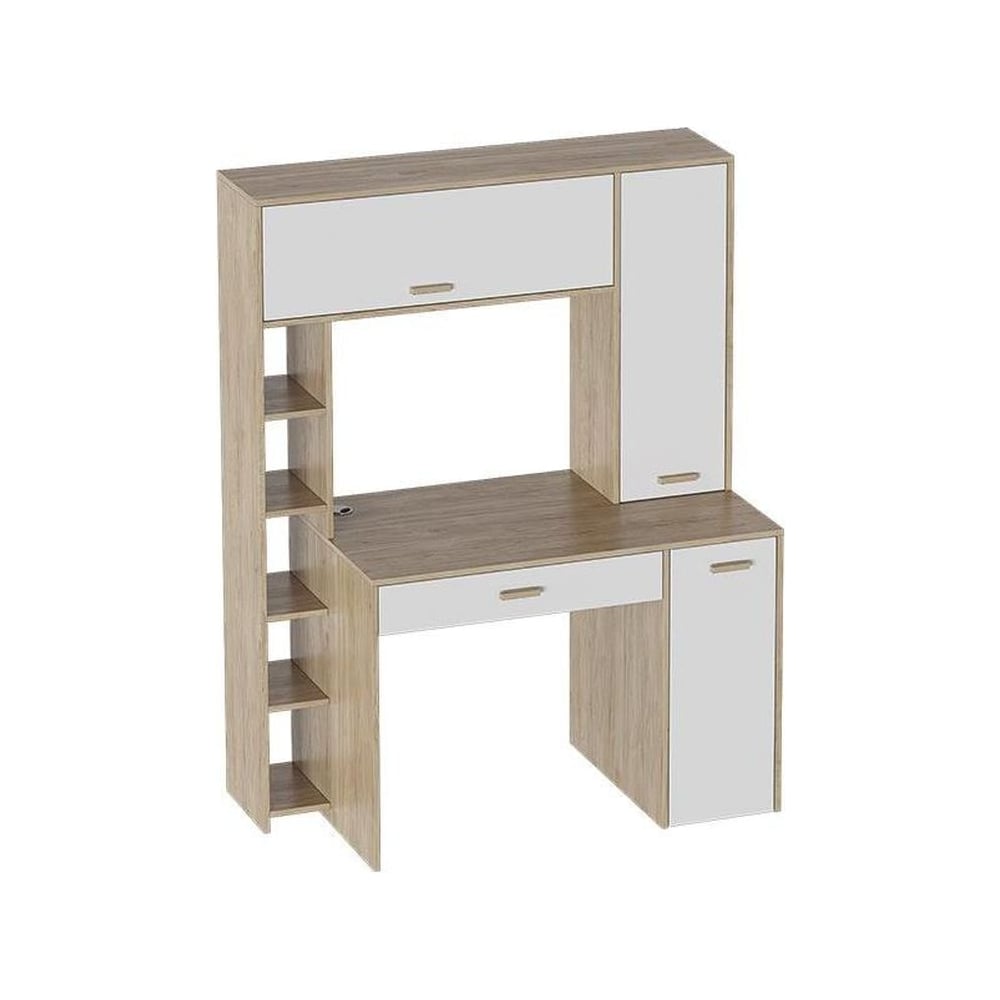 Изображение товара Компьютерный стол Мебельград Калгари 53007 с ящиками и полками