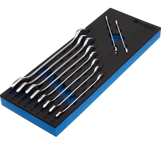 Изображение товара Набор рожковых гаечных ключей NORGAU тип N6-010 10 шт. 060107801