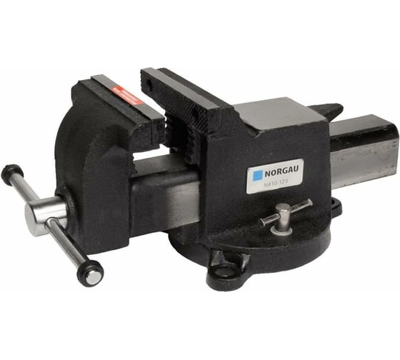Изображение товара Параллельные поворотные слесарные тиски 125 мм NORGAU N410-125 073004125