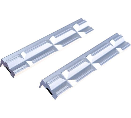 Изображение товара Губки алюминиевые с призмами N410P-150 (150 мм) для тисков NORGAU 073008150