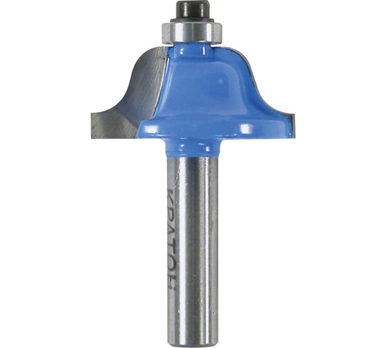 Изображение товара Фреза кромочная калевочная с подшипником (38.2 мм; R6.3 мм; хвостовик 8 мм) Кратон 1 09 03 066