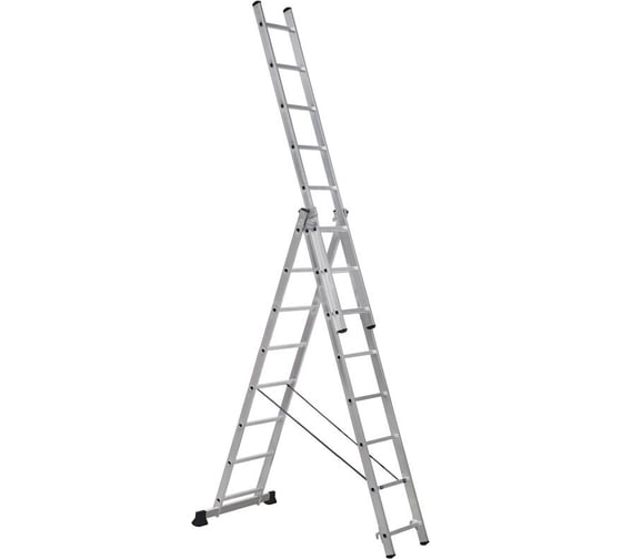Изображение товара Универсальная алюминиевая трехсекционная лестница Topfort 3x8 ступеней 1717684