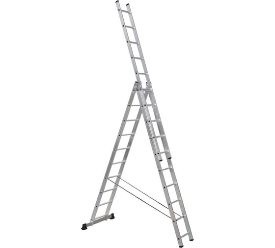 Изображение товара Универсальная алюминиевая трехсекционная лестница Topfort 3x10 ступеней 1717685