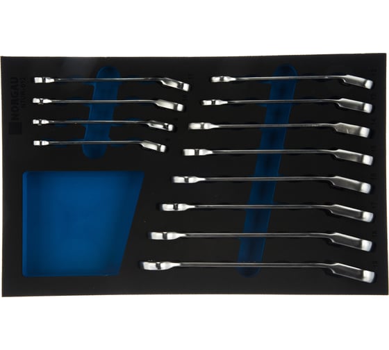 Изображение товара Набор комбинированных гаечных ключей NORGAU N7UR-012 12 шт. 060249812