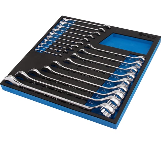 Изображение товара Набор комбинированных гаечных ключей NORGAU тип N7В-019 19 шт. 060223819