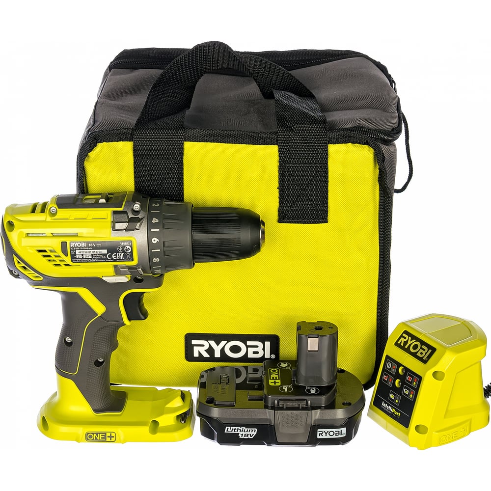 фото Компактная дрель-шуруповерт ryobi one+ r18dd3-113s 5133003350