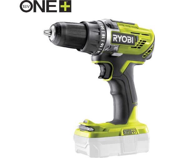 Изображение товара Дрель-шуруповерт Ryobi ONE+ R18DD3-0 без аккумулятора в комплекте 5133002889