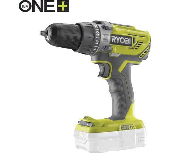 Изображение товара Ударная дрель-шуруповерт Ryobi ONE+ R18PD3-0  без аккумулятора в комплекте 5133002888