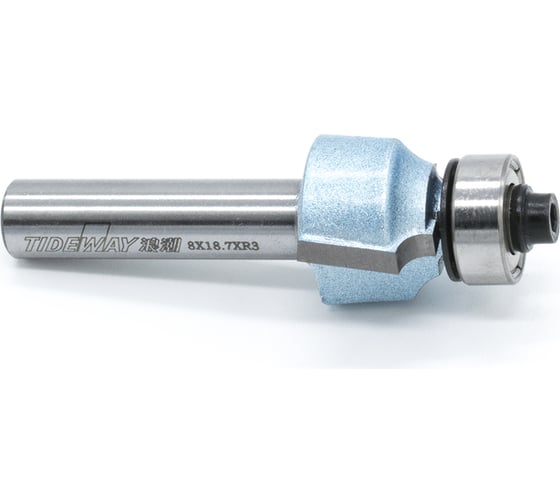 Изображение товара Фреза радиусная кромочная с нижним подшипником 18.7х8х13х55 мм, R3 мм LC06020304F Tideway 11209