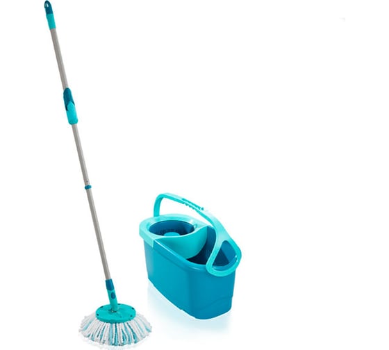 Изображение товара Комплект: Швабра + ведро, с механизмом отжима Leifheit CLEAN TWIST Disc Mop Ergo 52101