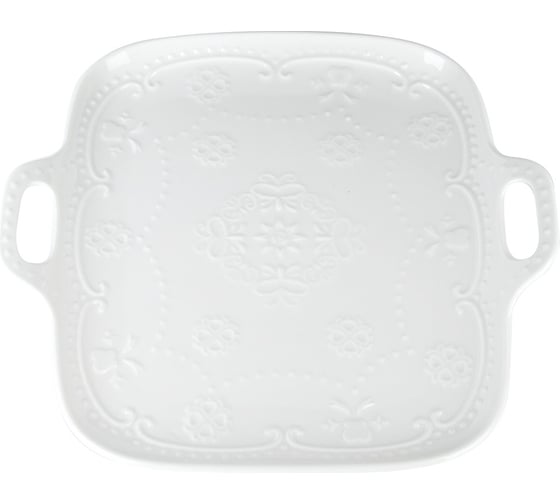 Изображение товара Набор блюд с ручками для сервировки и подачи Nouvelle Маршмеллоу 2 шт., 25x25,5 см 0530323-Н2