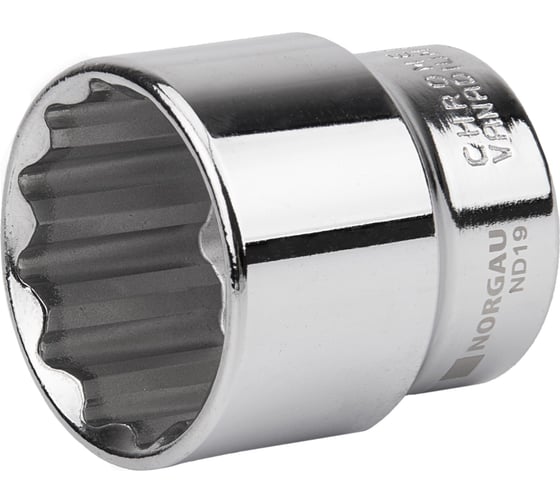 Изображение товара Головка торцевая 12-гранная. 1/2"-1" тип ND19-1 NORGAU 063708047