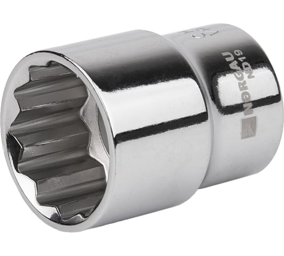 Изображение товара Головка торцевая 12-гранная. 1/2"-3/4" тип ND19-3/4 NORGAU 063708031