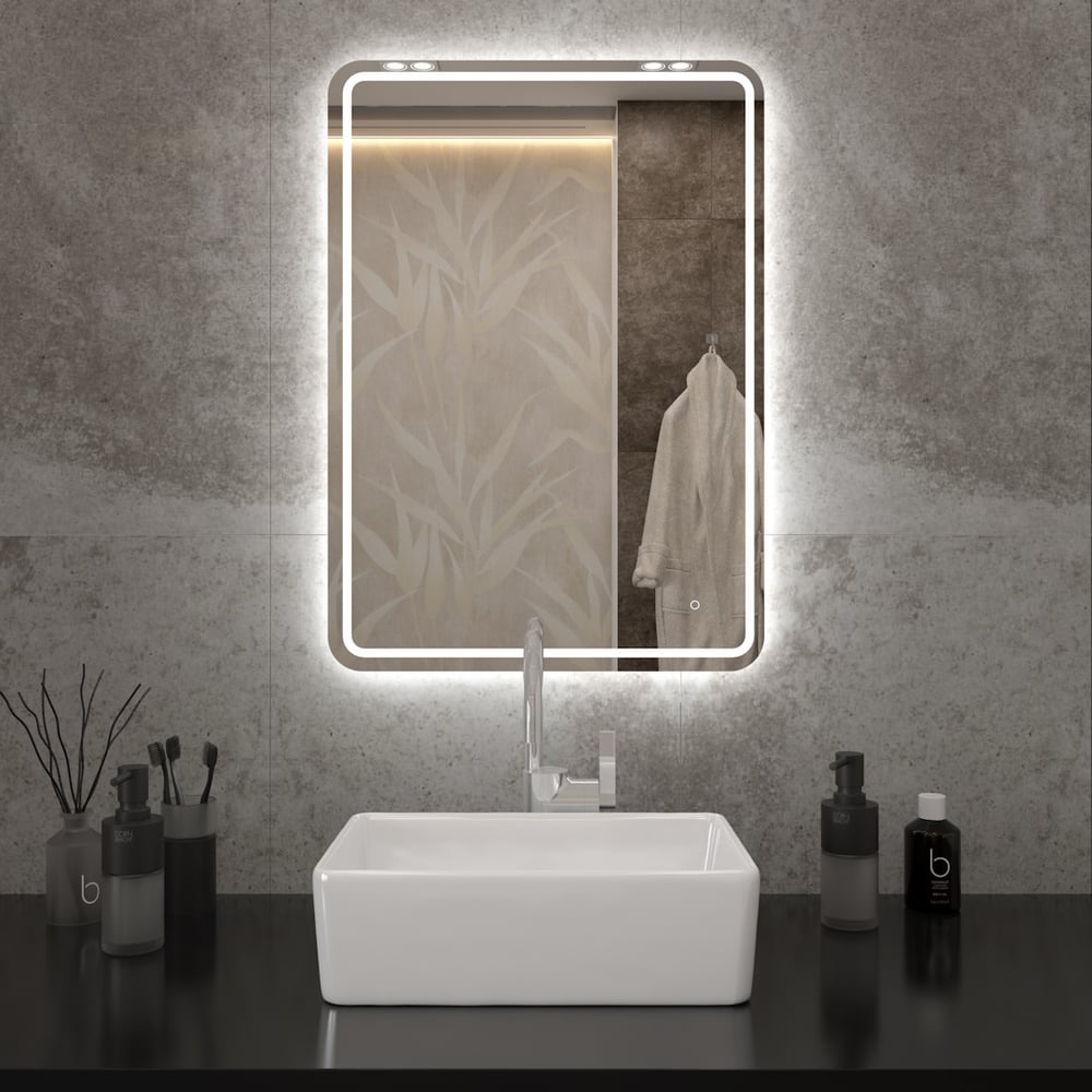 Изображение товара Зеркало Teymi Solli Pro 50x70 с LED подсветкой и сенсорным управлением