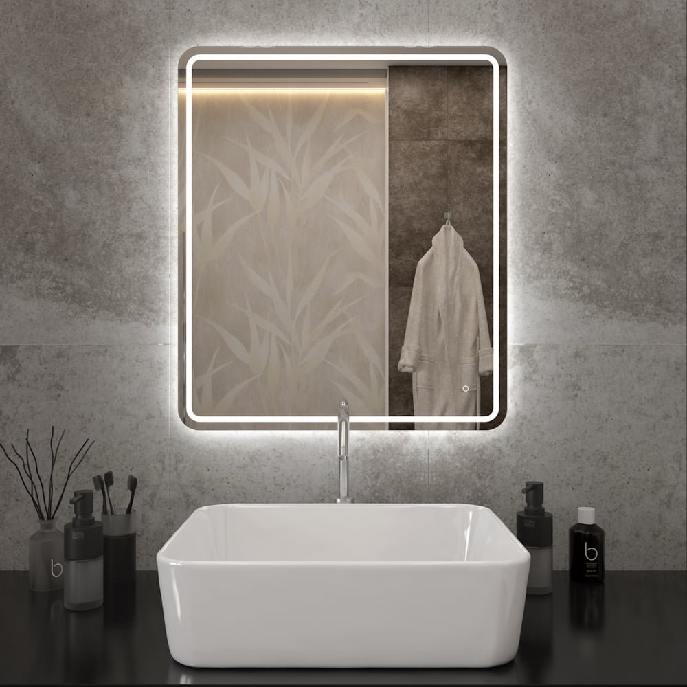 Изображение товара Зеркало с LED подсветкой Teymi Solli Pro 60x70 сенсорное без рамки
