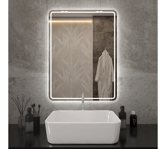 Изображение товара Зеркало Teymi Solli Pro 60x80, LED подсветка, сенсор T20254 ЦБ-00267409