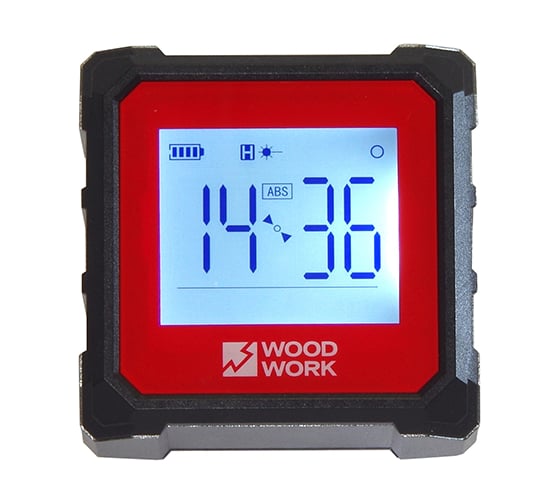 Изображение товара Уклономер цифровой магнитный с лазерной линейкой WOODWORK DA-02