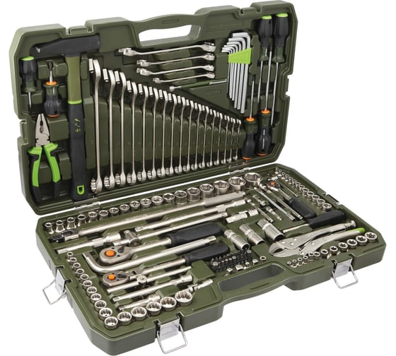 Изображение товара Набор Дело Техники головок 1/4", 3/8", 1/2" с инструментом, 147предм. 620847