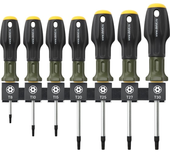 Изображение товара Набор отверток Дело Техники TORX с отверстием, 7шт. 726117