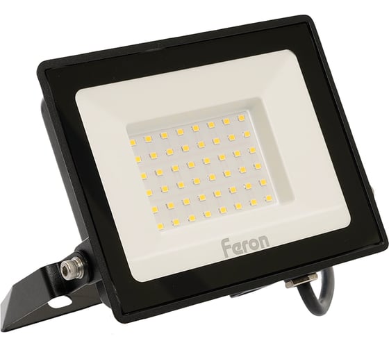 Изображение товара Светодиодный прожектор 2835 SMD 50W 6400K IP65 AC220V/50Hz, черный Feron LL-921 32102