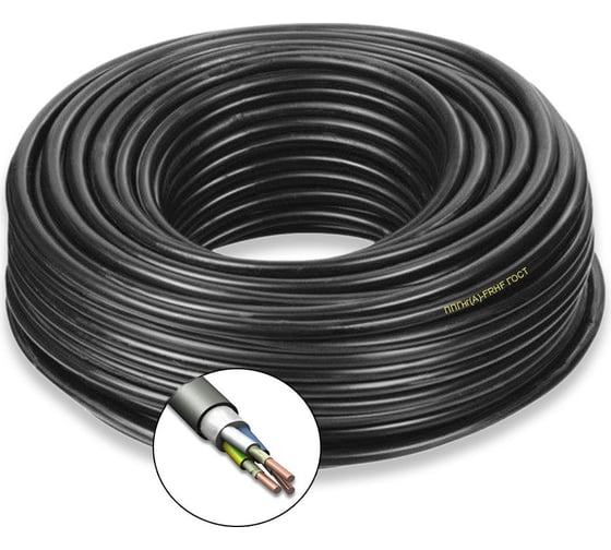 Изображение товара Силовой кабель ПРОВОДНИК ппгнг(a)-frhf 3x4 мм2, 5м OZ100795L5