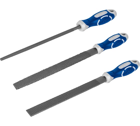 Изображение товара Набор рашпилей КОБАЛЬТ № 2, 200 мм, 3 шт 247-828