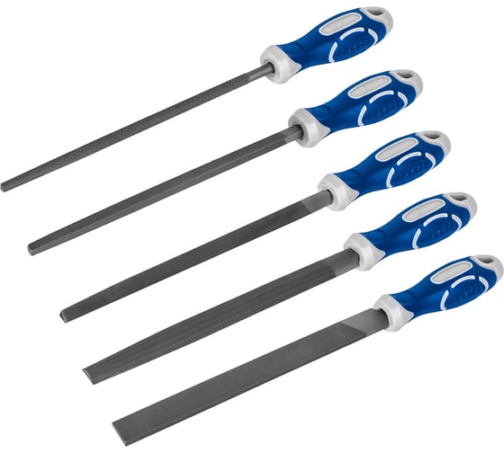 Изображение товара Набор напильников КОБАЛЬТ № 2, 200 мм, 5 шт. 247-750