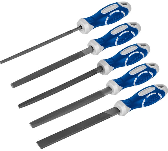 Изображение товара Набор напильников КОБАЛЬТ № 2, 150 мм, 5 шт. 247-736