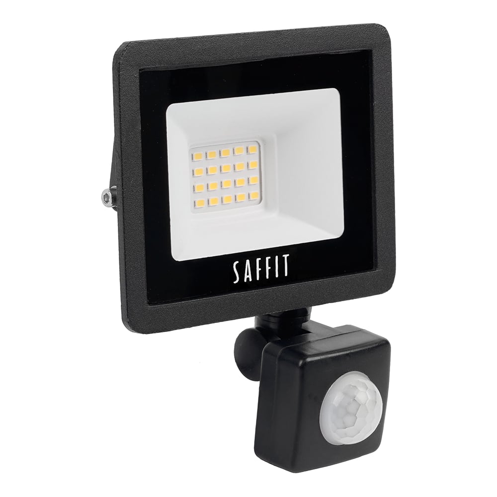 Изображение товара Светодиодный прожектор 20W с датчиком SAFFIT IP44 холодный белый