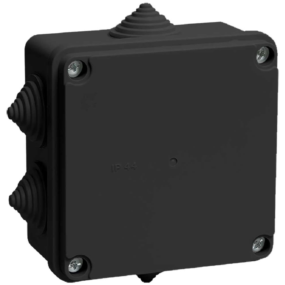 Изображение товара Распаяочная коробка IEK КМ КМ41234 100x100x50 мм IP55 черная с крышкой