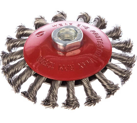 Изображение товара Щетка коническая со жгутовой нержавеющей проволокой Эксперт 541 (115 мм; М14*2 мм) Профоснастка 20804007