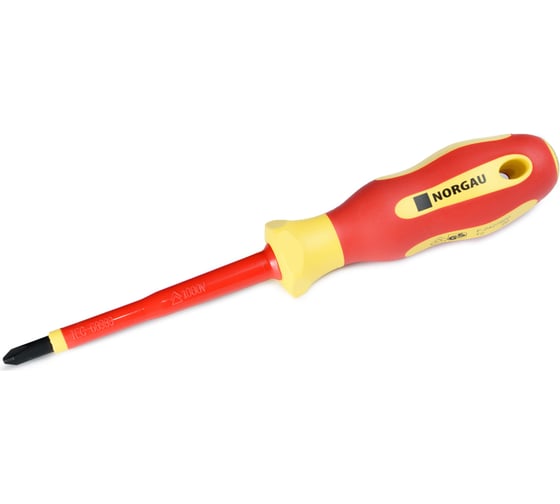 Изображение товара Крестовая диэлектрическая отвертка NORGAU PH2x100 мм тип N171-PH2x100 067073220